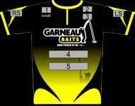 Garneau Baits dye sublimated printed tournament 
 jersey